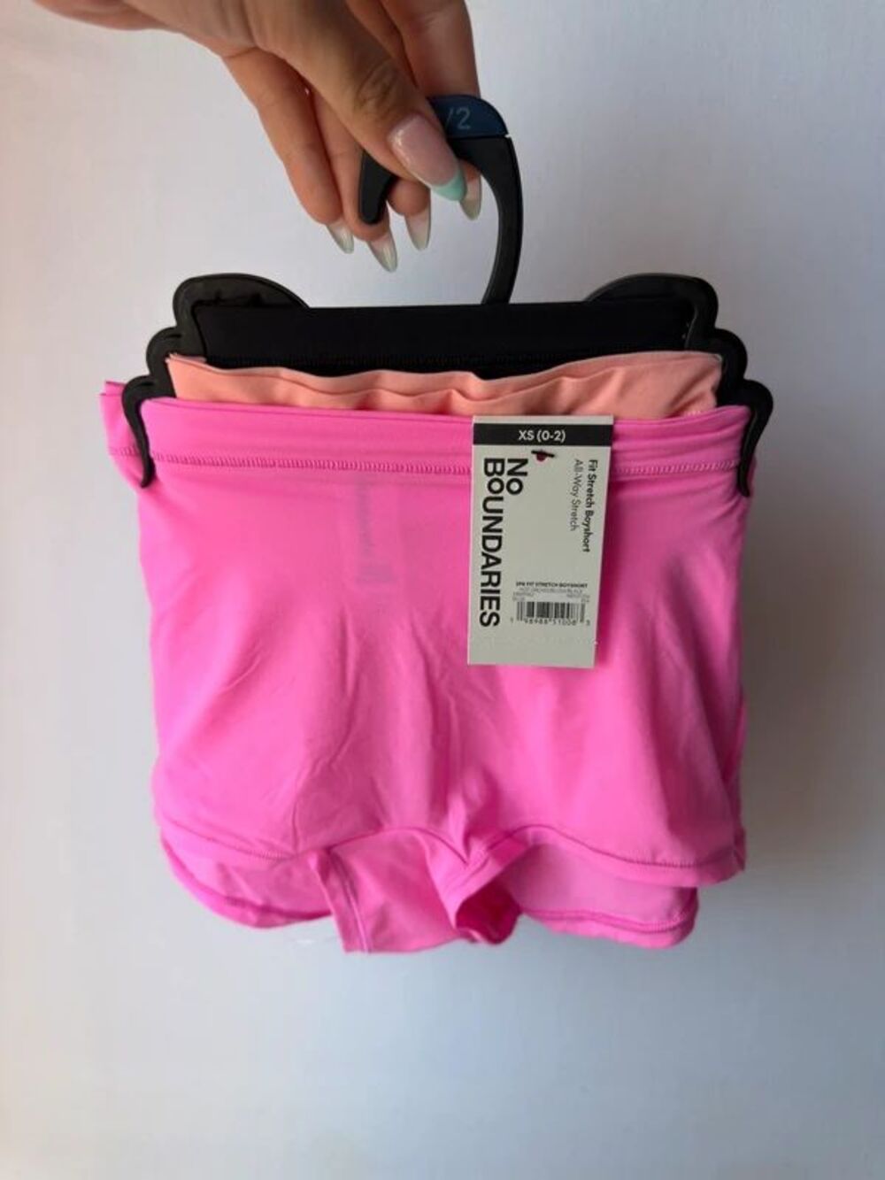 No Boundaries Fit Stretch Boyshort Panties 3-Pack XS NWT